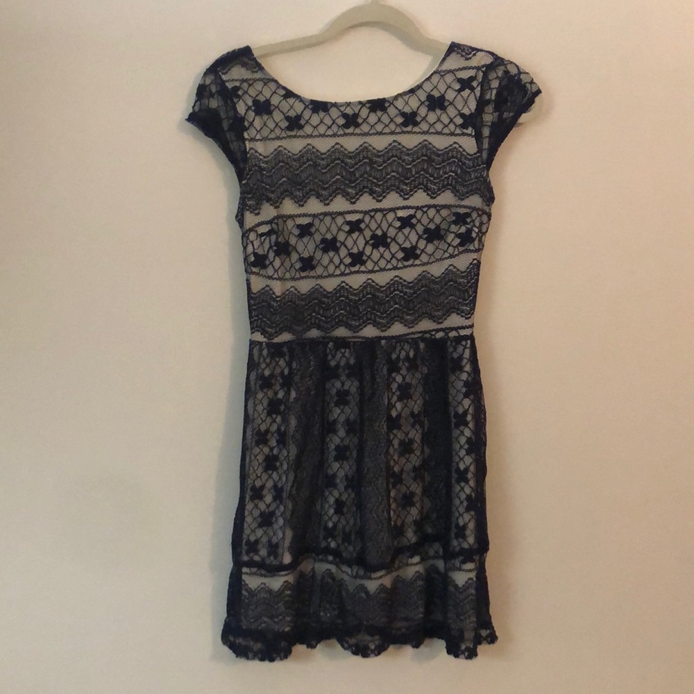 Navy Lace Dress